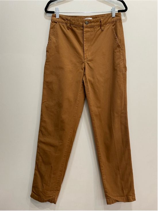 TNA Pants - Tna Aritzia Canvas Carpenter Pants Brown Tan Workwear Utility Straight 8 Relaxed